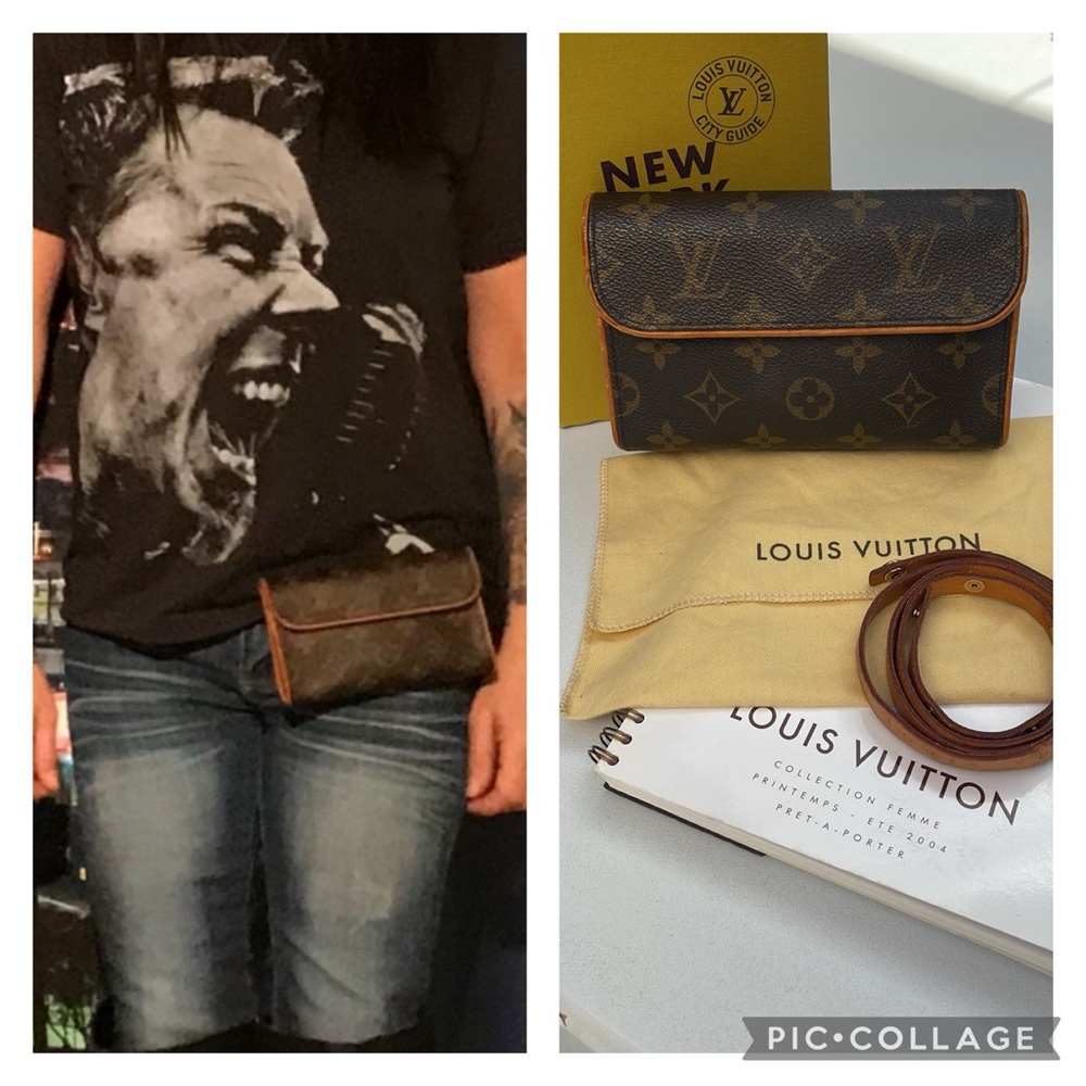 Authentic Louis Vuitton Monogram Florentine Belt Bag & Louis Vuitton Dust Bag